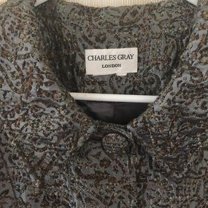 Charles Gray London Brocade Knee Length Car Coat